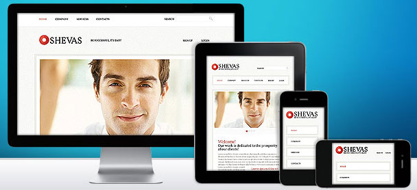 Responsive web template