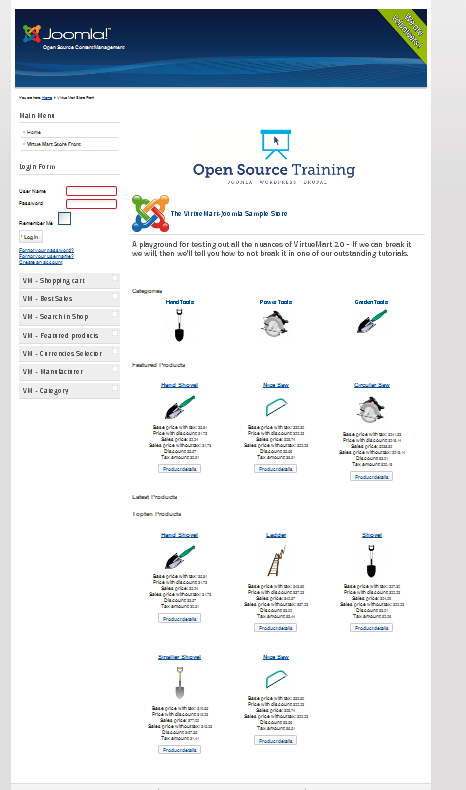 VirtueMart - eCommerce for Joomla - OSTraining