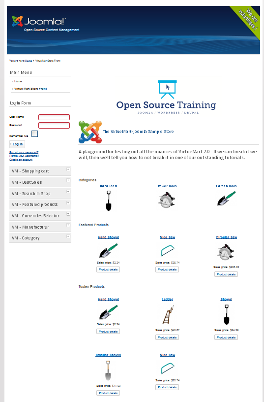 VirtueMart - eCommerce for Joomla - OSTraining