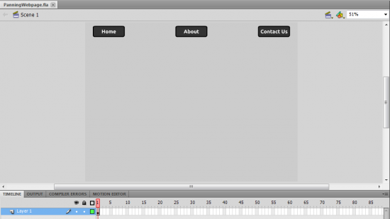 How to make a panning website in Flash