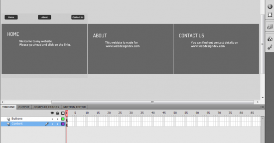 How to make a panning website in Flash