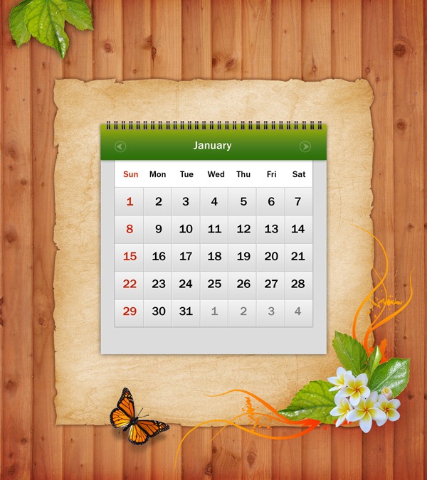 Tutorial -  Design Awesome 2012 Calendar in Photoshop 36