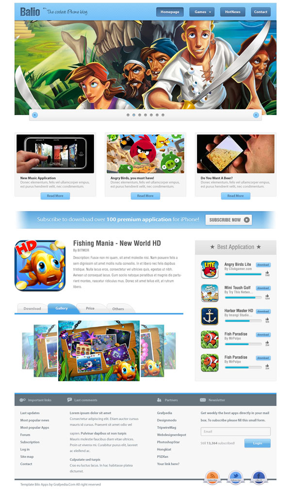 Perfect iPhone App Web Layout
