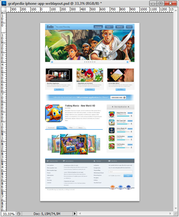 Perfect iPhone App Web Layout
