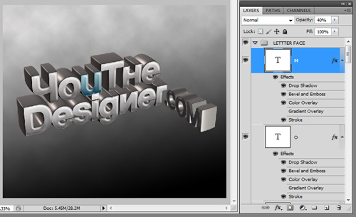 3D Typography Tutorial using Xara3D and Photoshop 24