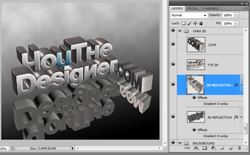 3D Typography Tutorial using Xara3D and Photoshop 25
