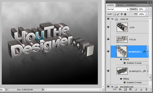 3D Typography Tutorial using Xara3D and Photoshop 27