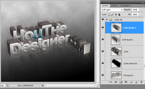 3D Typography Tutorial using Xara3D and Photoshop 37