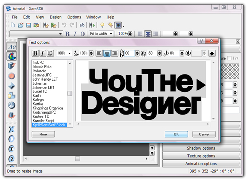3D Typography Tutorial using Xara3D and Photoshop 2