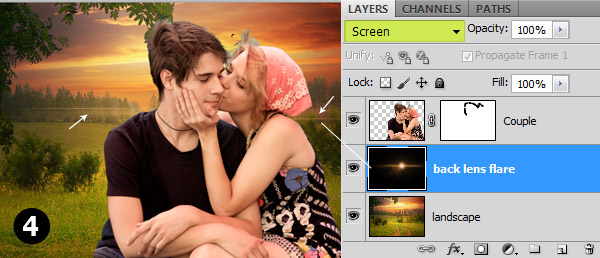 Blowing Valentine's Day Photo Manipulation