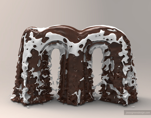 chocolate milk typography design