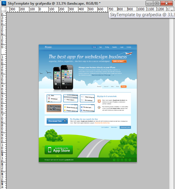 How To Design An iPhone App Website Layout