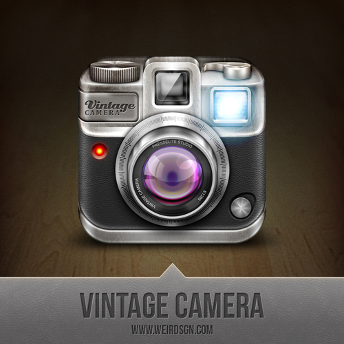 Mac OS Style Vintage Camera Icon Vintage Camera Icon