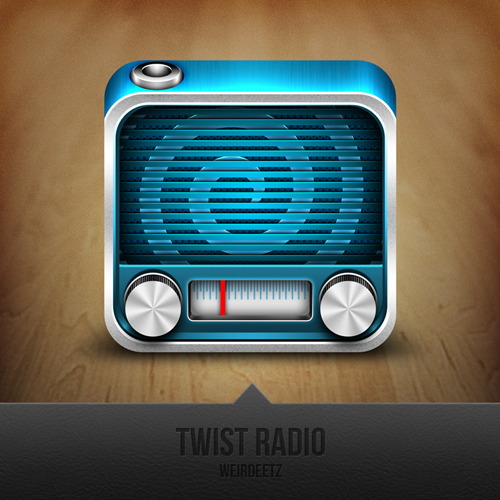 Twist Radio Mac OS Style Icon Twist Radio Mac OS Style Icon
