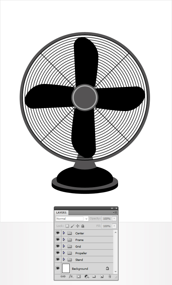 How to Create a Fan Illustration from Scratching Using Photoshop 20