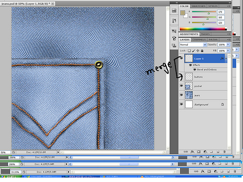 Creating Jeans Texture and Making Custom Brushes in Photoshop 35