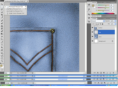 Creating Jeans Texture and Making Custom Brushes in Photoshop 37