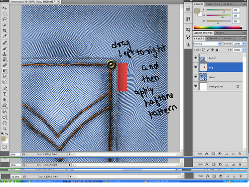Creating Jeans Texture and Making Custom Brushes in Photoshop 39