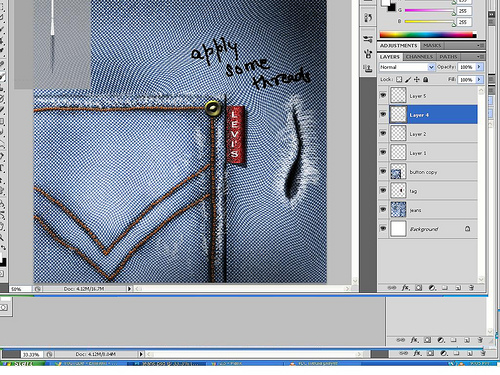Creating Jeans Texture and Making Custom Brushes in Photoshop 54