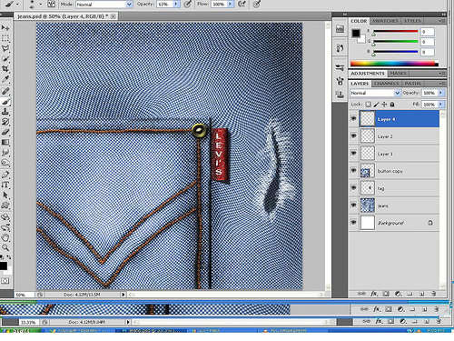 Creating Jeans Texture and Making Custom Brushes in Photoshop 53