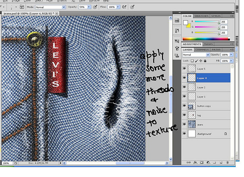 Creating Jeans Texture and Making Custom Brushes in Photoshop 55