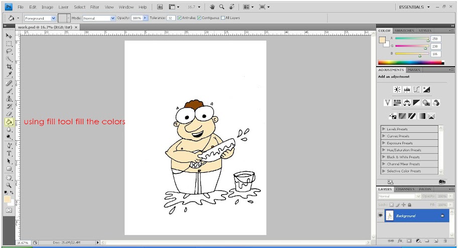Easy Coloring a Cartoon Using Photoshop for Beginners ! 5