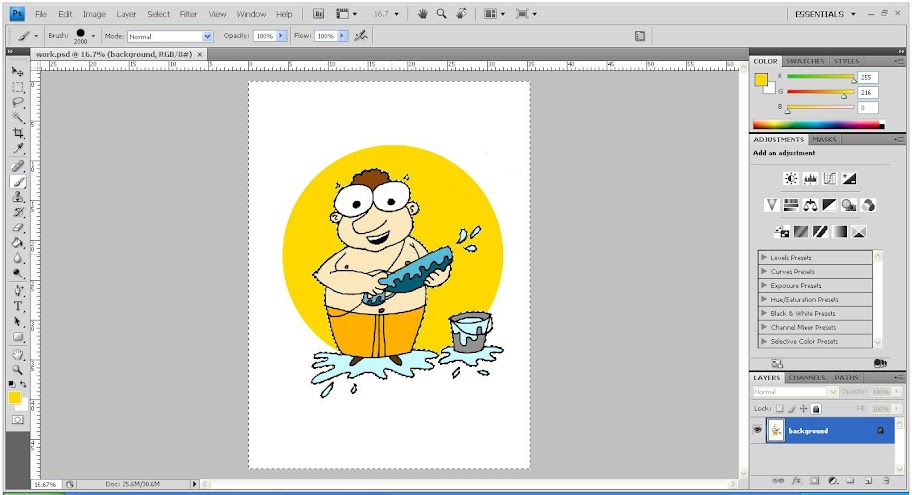 Easy Coloring a Cartoon Using Photoshop for Beginners ! 9