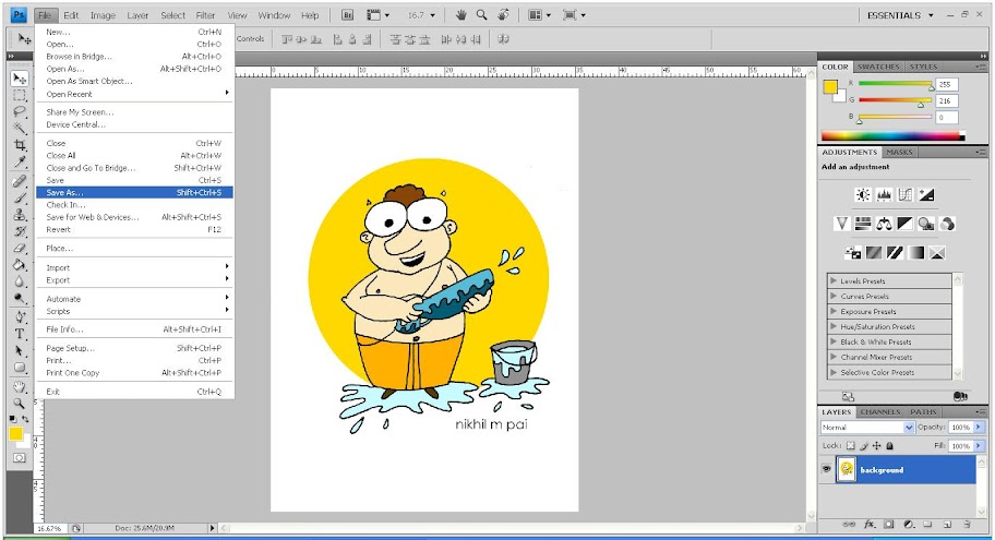 Easy Coloring a Cartoon Using Photoshop for Beginners ! 10