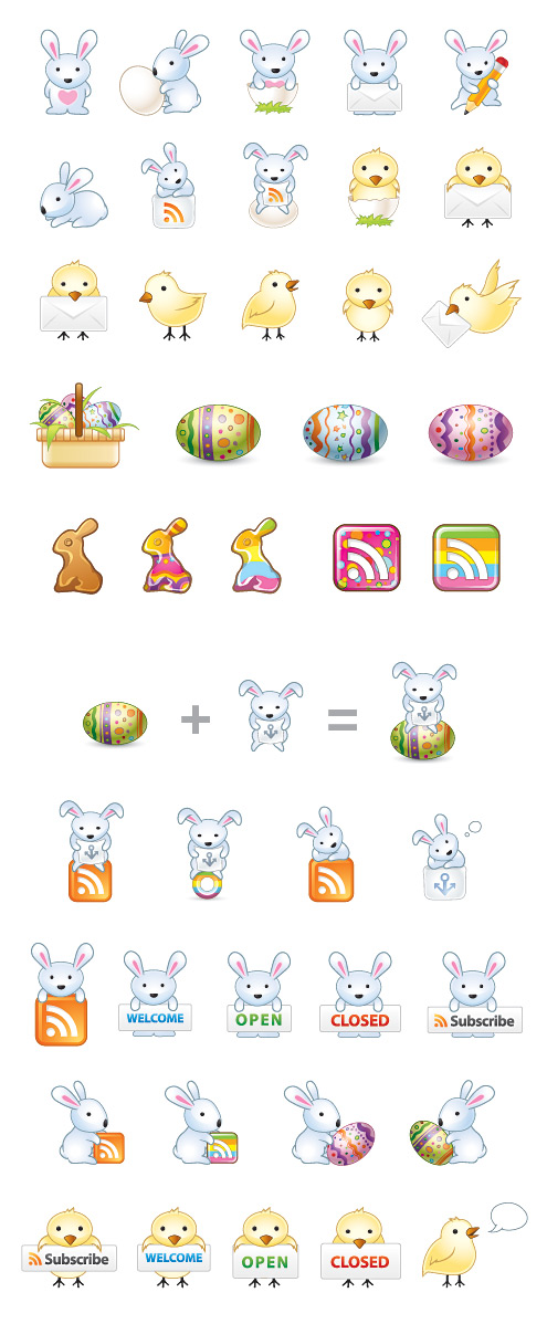 Huge Roundup of Easter 2012 Resources: Tutorials, Templates, Icons, Brushes, etc. 20