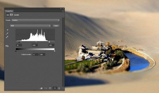 applying levels in photoshop CS6