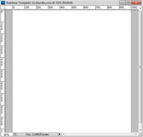 How to design the Rainbow Template with Photoshop - screen 02