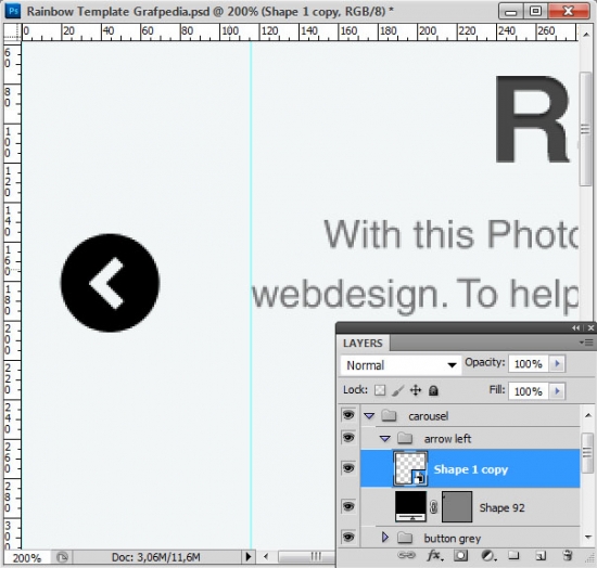 How to design the Rainbow Template with Photoshop - screen 11