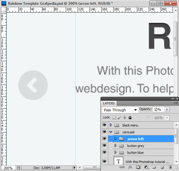 How to design the Rainbow Template with Photoshop - screen 12