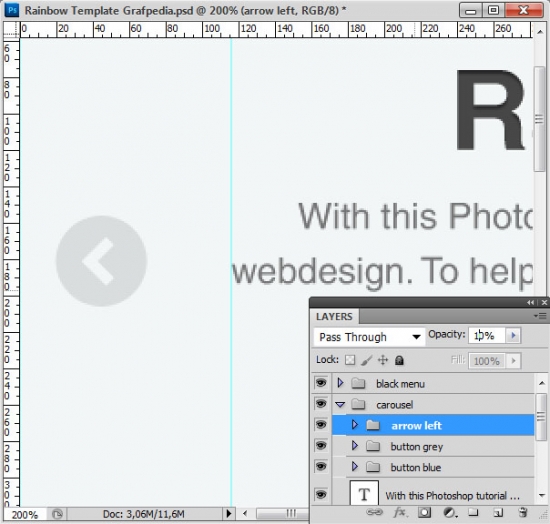 How to design the Rainbow Template with Photoshop - screen 12