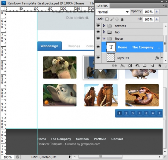 How to design the Rainbow Template with Photoshop - screen 19