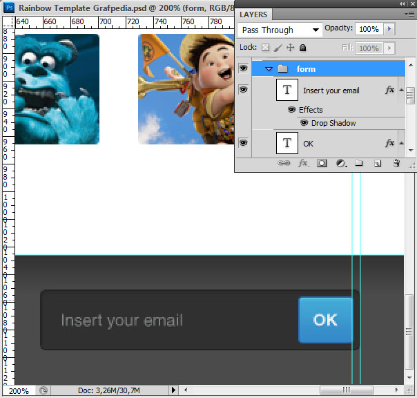 How to design the Rainbow Template with Photoshop - screen 20