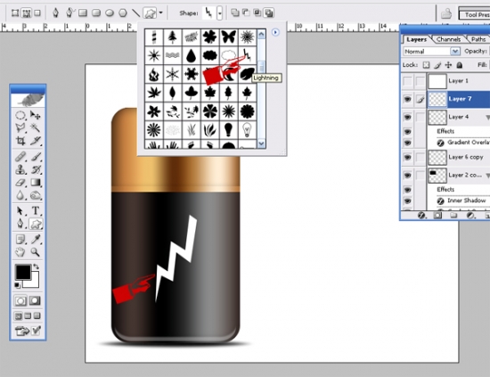 8 Battery Icon power How to Create Battery Icon in Photoshop