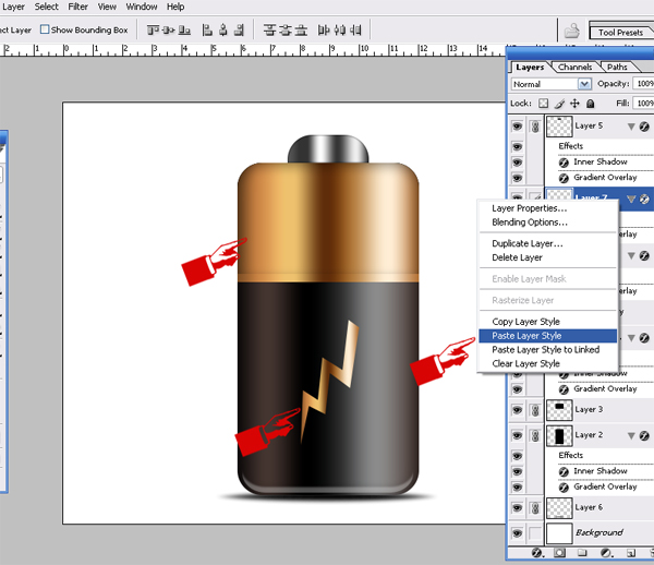 9 Battery Icon power copy How to Create Battery Icon in Photoshop