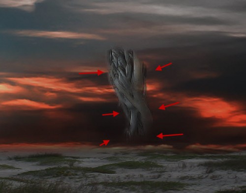 3 erase1 500x392 Design Surreal Concept Manipulation with Alien Structures in Photoshop