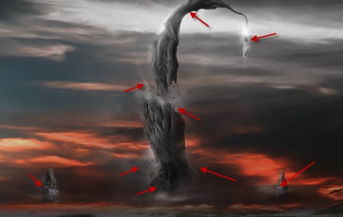 7 cloud 500x316 Design Surreal Concept Manipulation with Alien Structures in Photoshop