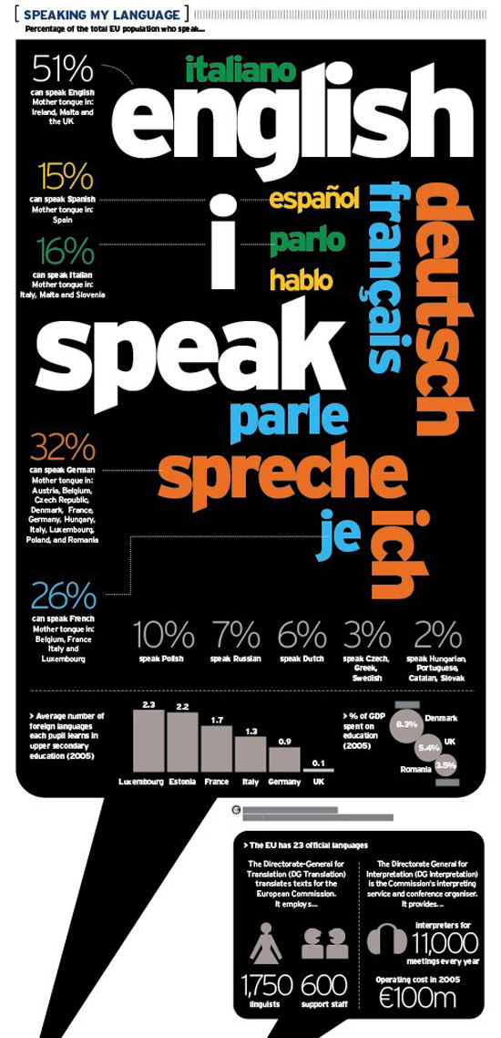 speaking my language typography infographic