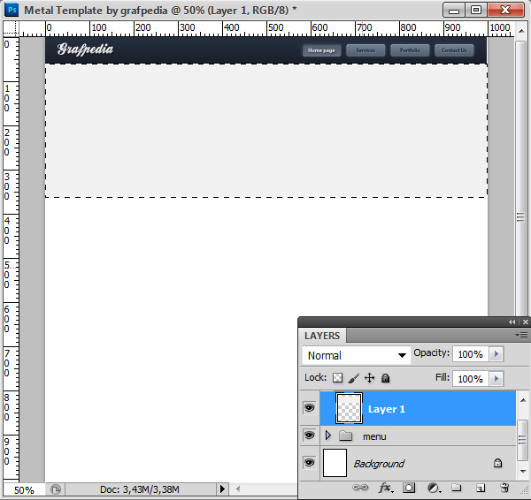How to design the Metal Template using Photoshop CS5 5