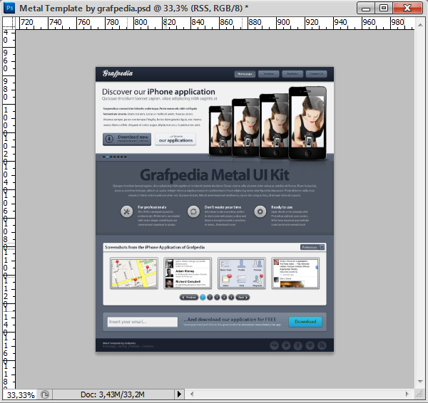 How to design the Metal Template using Photoshop CS5 47