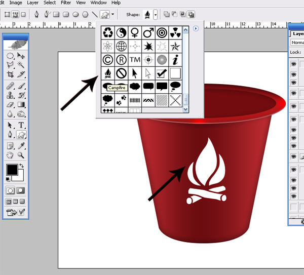 Learn To Create Plastic Bucket Icon in Drawing Techniques
