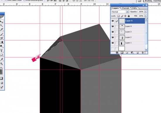 8 packaging Box shape five How to Create Packaging Box in Photoshop