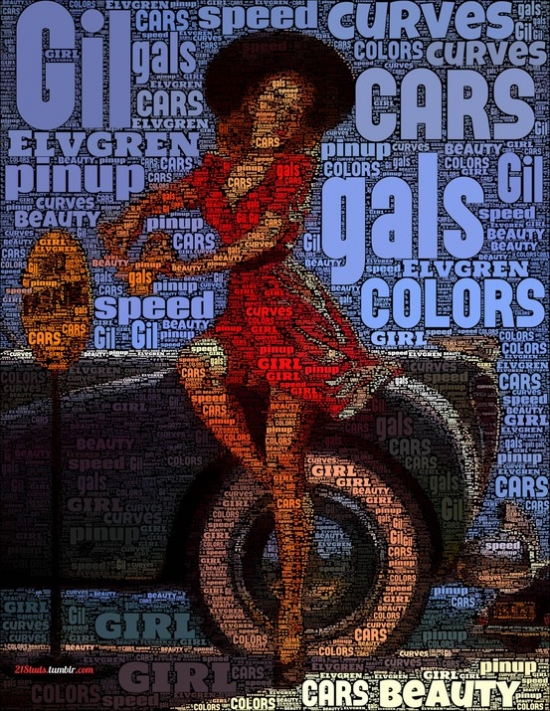 pin up typography