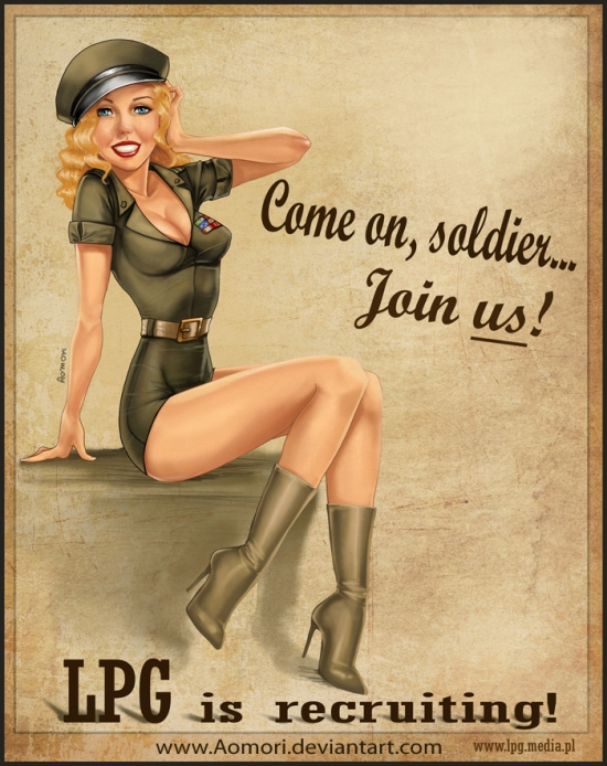 pin up typography