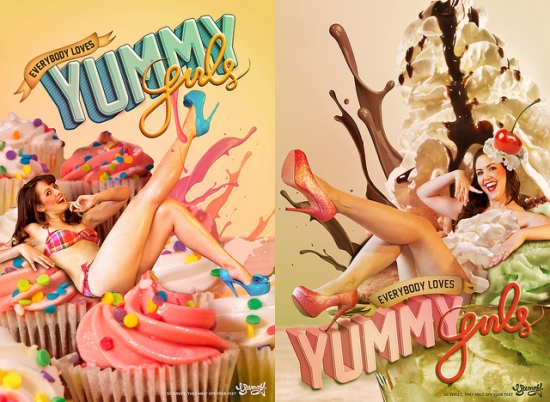 pin up typography