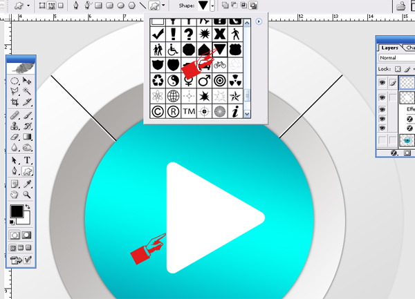 10 Media Button play How to Create Media Player Button in Photoshop