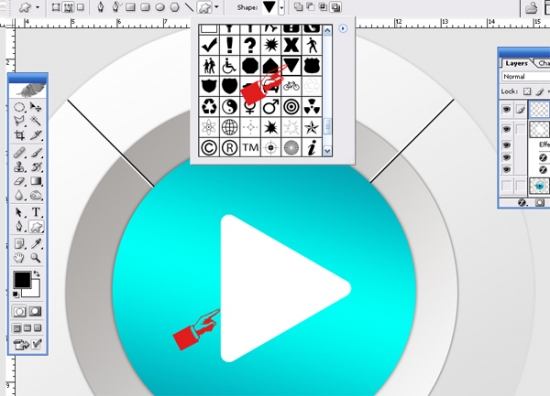 10 Media Button play How to Create Media Player Button in Photoshop